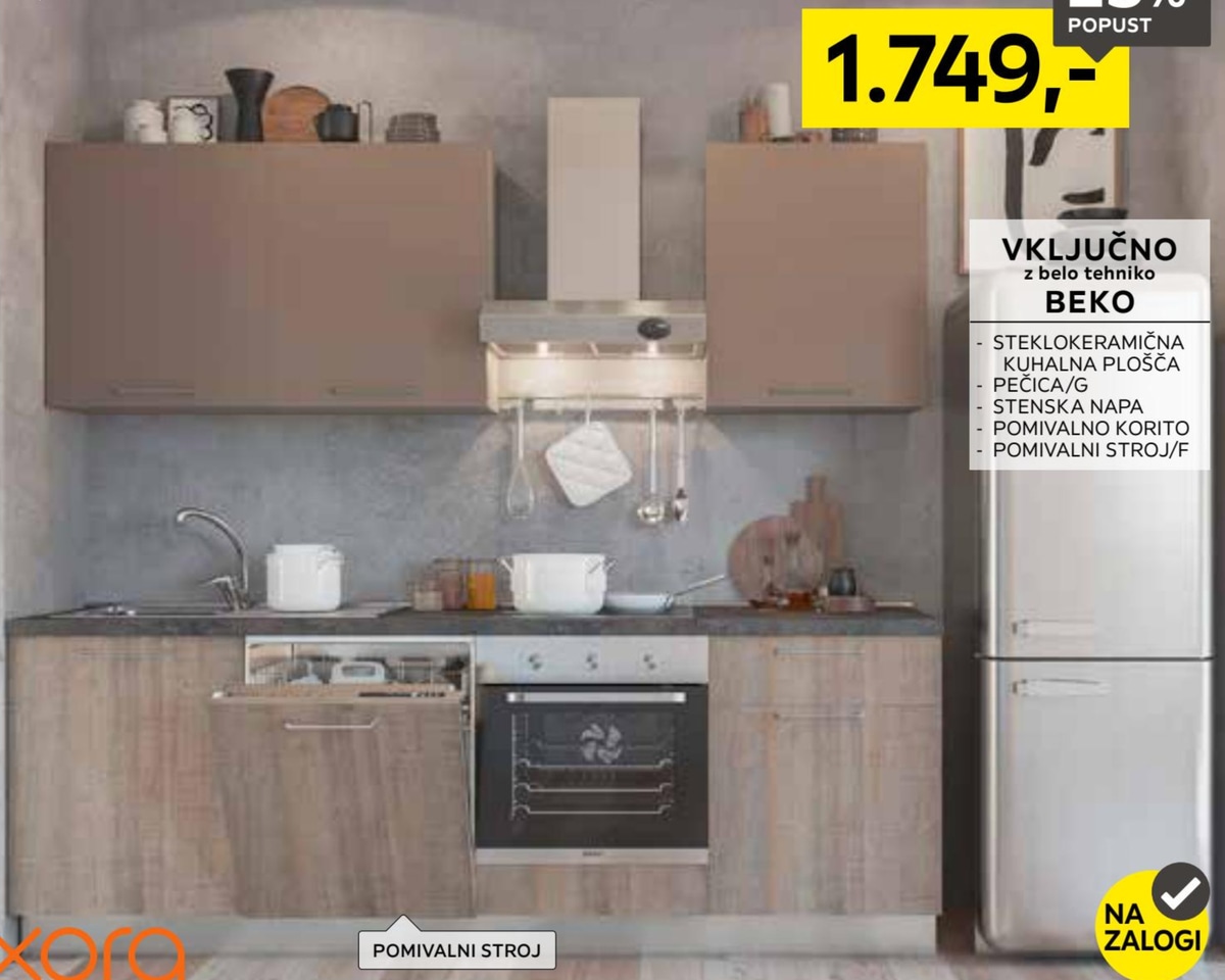 Kuhinjski blok z aparati - Akcija v trgovini Lesnina