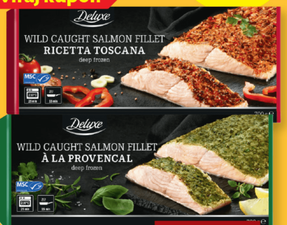 DELUXE File divjega lososa 700 g - Akcija v trgovini Lidl