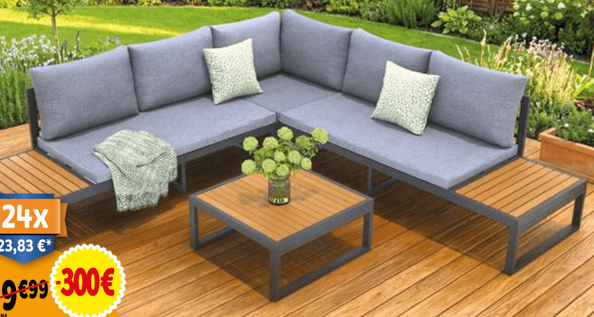 Vrtna kotna garnitura - Akcija v trgovini E.Leclerc