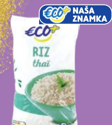 ECO Dolgozrnati tajski riž 1 kg - Akcija v trgovini E.Leclerc