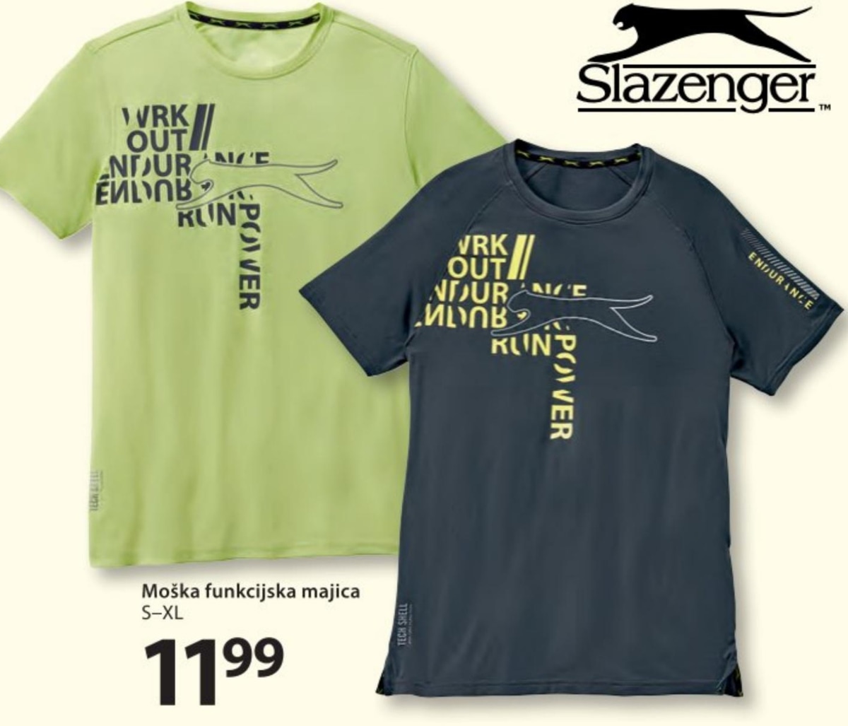 Moška funkcijska majica Slazenger S-XL - Akcija v trgovini NKD