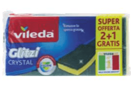 vileda Glitzi Crystal čistilna gobica 3 kosi Akcija v trgovini Dm