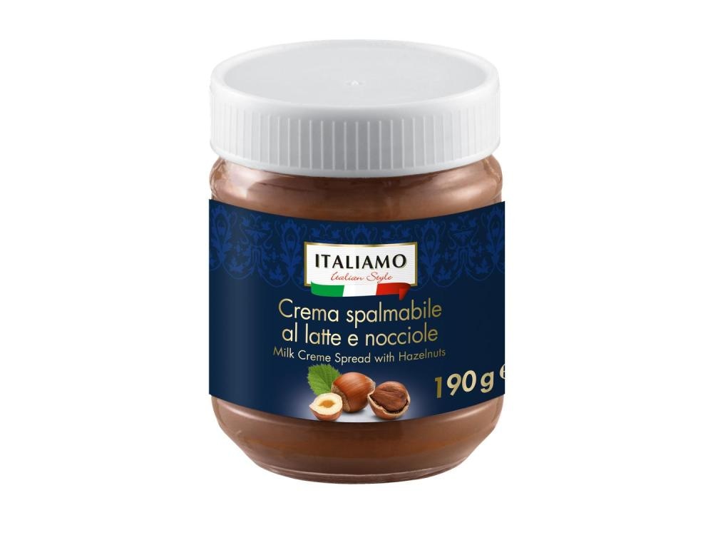 ITALIAMO Crema spalmabile al latte e nocciole 190 g - Akcija v trgovini Lidl