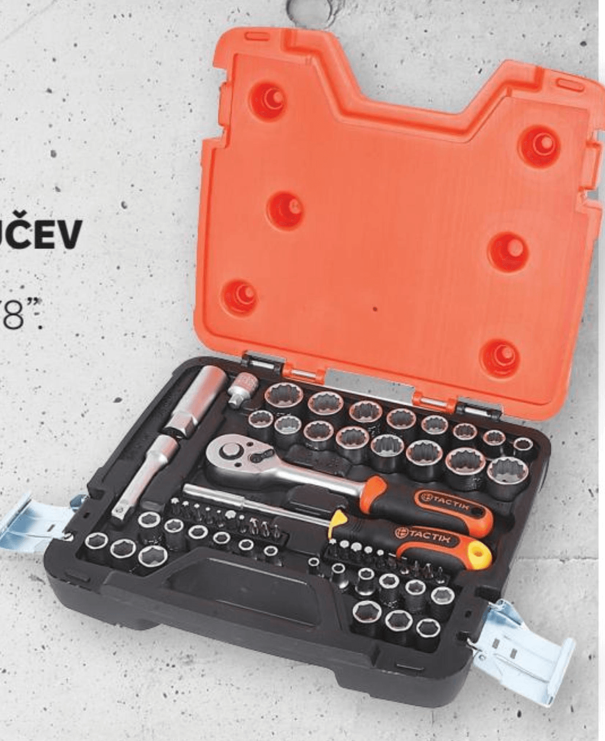 Garnitura nasadnih ključev Tactix 40-delna - Akcija v trgovini Merkur
