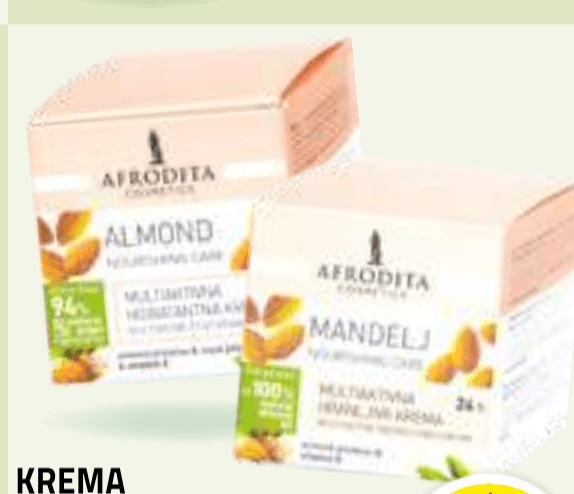Afrodita Mandelj krema za obraz 50 ml - Akcija v trgovini E.Leclerc