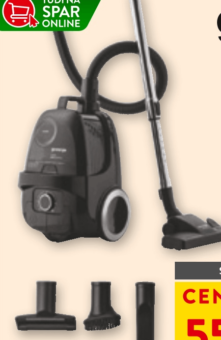 Sesalnik Gorenje VCE01G4AEBK - Akcija u trgovini Spar