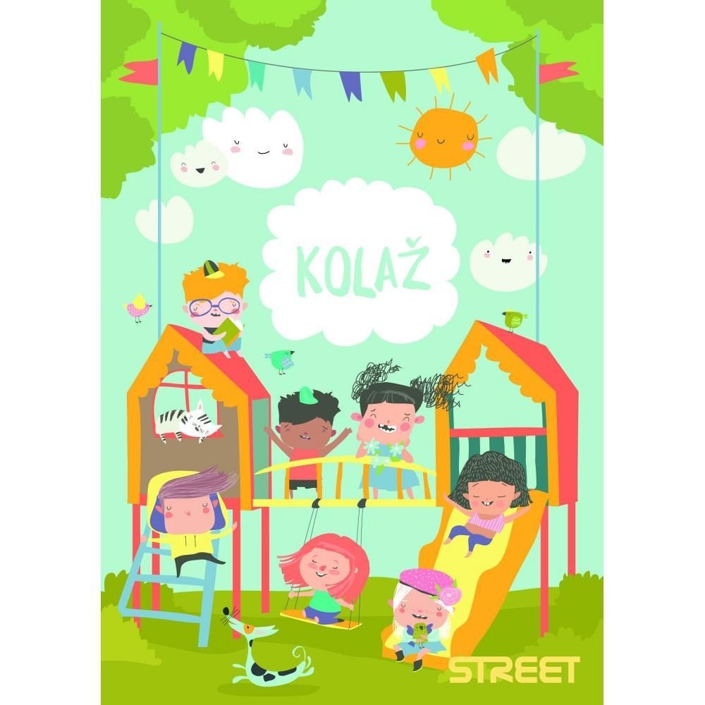 Kolaž papir Junior STREET - Akcija v trgovini E.Leclerc