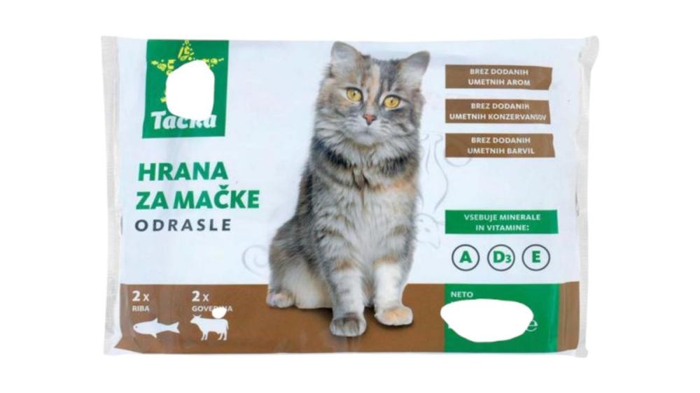 Hrana za mačke Tačka 4 x 100 g - Akcija v trgovini Tuš