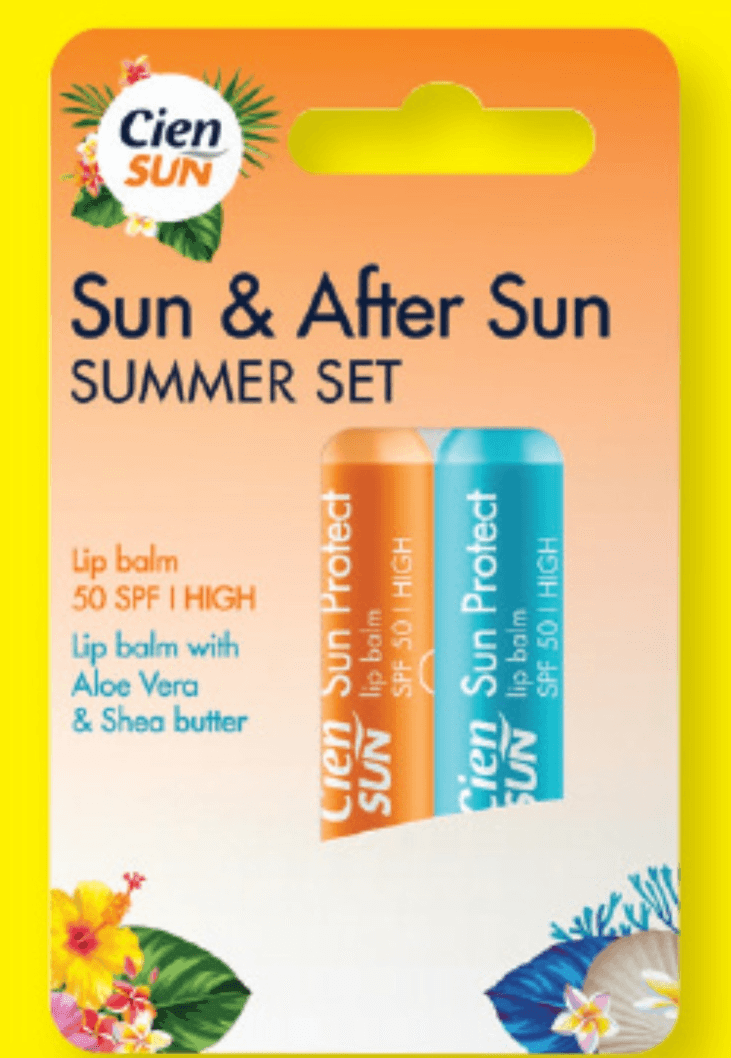 Cien SUN Balzama za ustnice 2 kosa - Akcija v trgovini Lidl