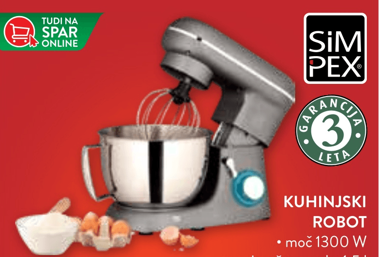 Kuhinjski robot Simpex - Akcija u trgovini Spar