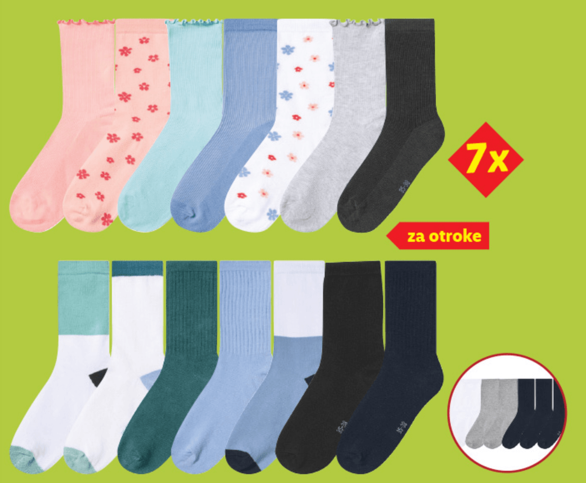 LUPILU/ESMARA KIDS Nogavice za otroke/malčke 7 parov - Akcija v trgovini Lidl