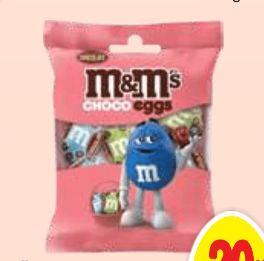 Čokoladna jajčka M&M's 70 g - Akcija v trgovini E.Leclerc