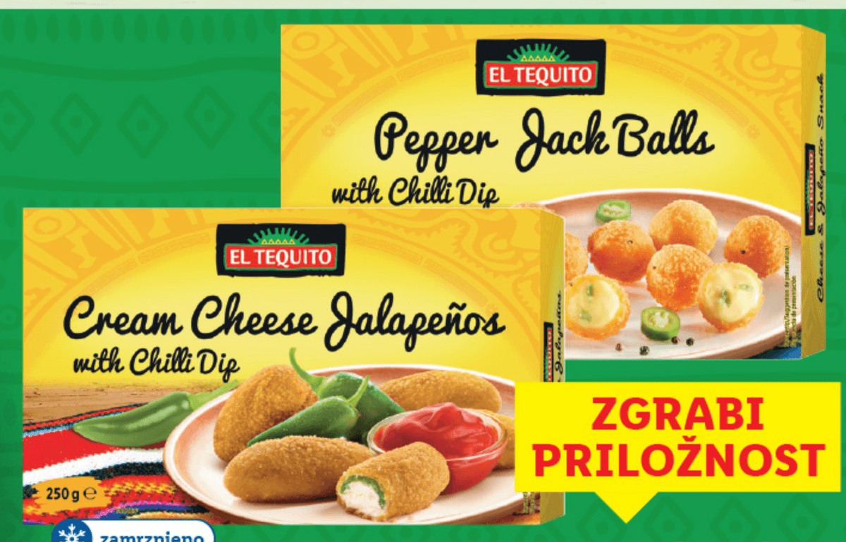 El Tequito Sirovi prigrizki 250 g - Akcija v trgovini Lidl