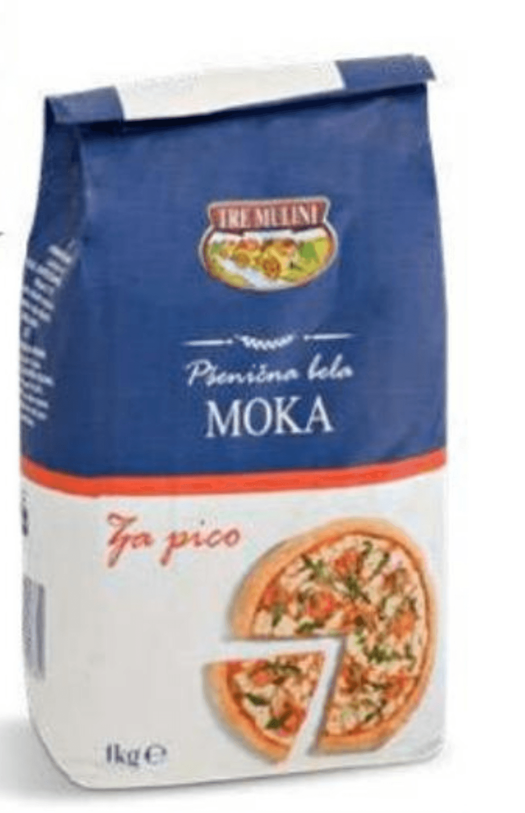 Pšenična bela moka za pico 1 kg TRE MULINI - Akcija v trgovini Eurospin