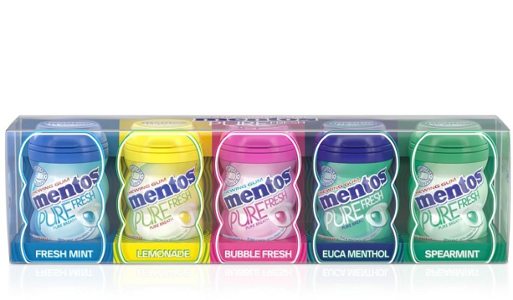 Mentos Mini Gift Pack žvečilni gumi 100 g Akcija v trgovini Regal Shop
