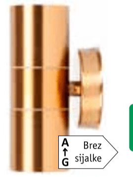 Svetilka stenska Erste Antal - Cu - Akcija v trgovini Jager