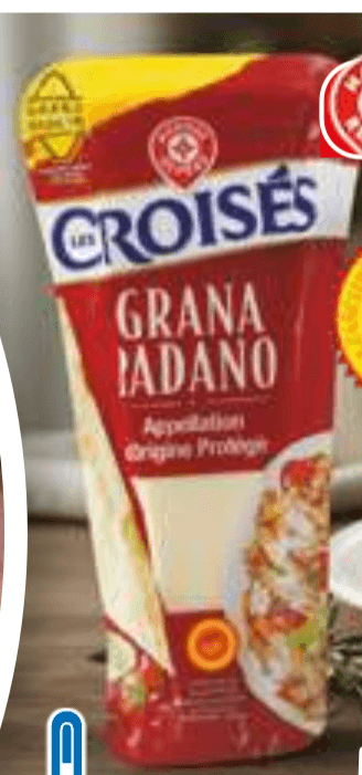 TRDI SIR GRANA PADANO 200 g - Akcija v trgovini E.Leclerc