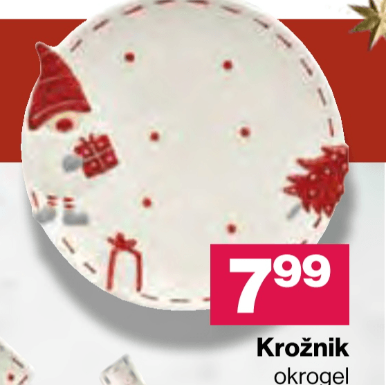 Krožnik okrogel - Akcija v trgovini Mercator