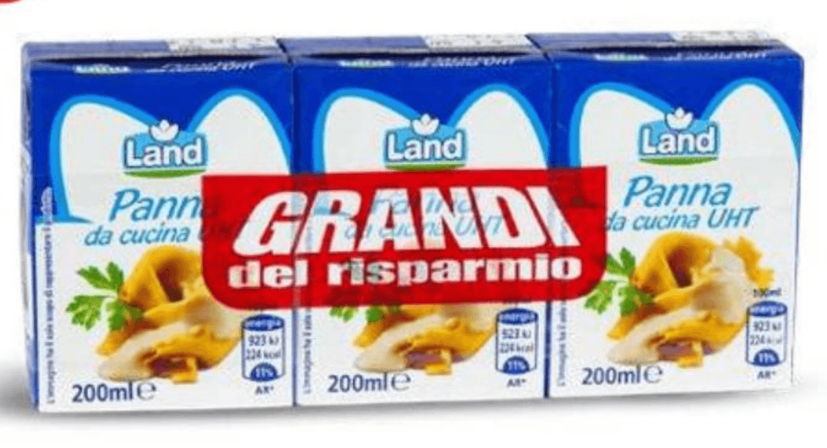 Smetana za kuhanje 3 x 200 ml Land - Akcija v trgovini Eurospin