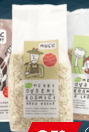 Bio kosmiči ovseni Mul'c 500 g - Akcija v trgovini Spar