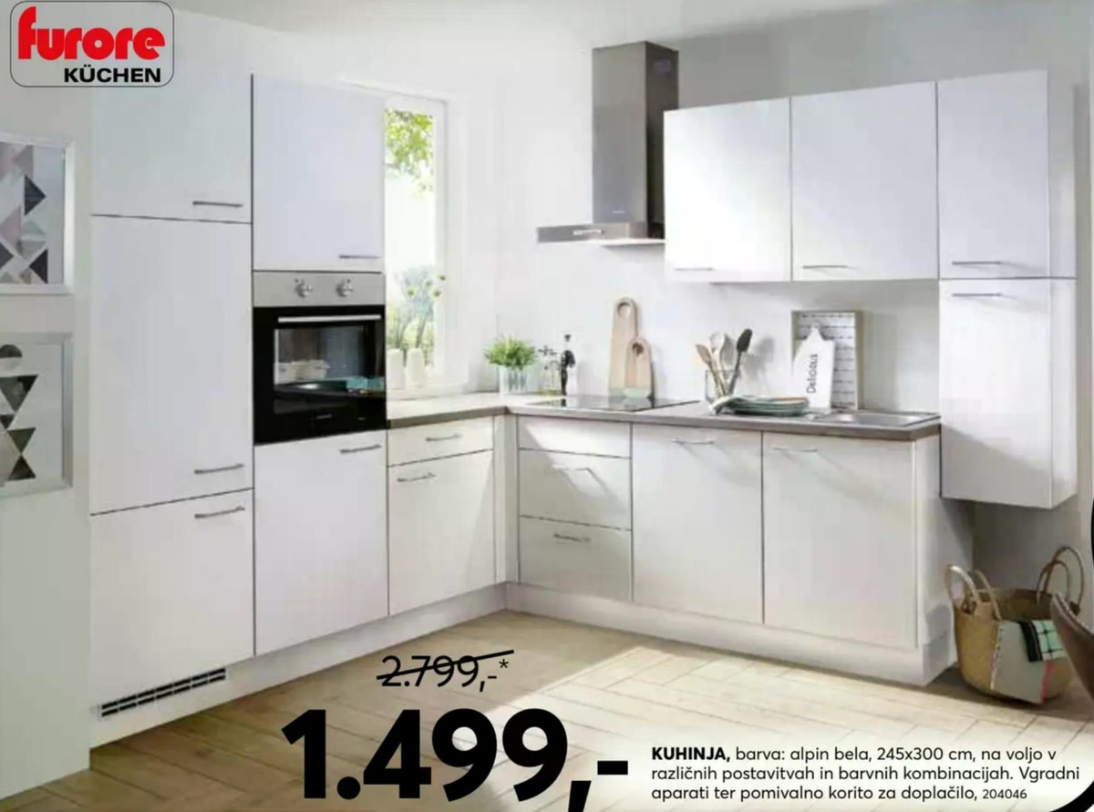Kuhinja Furore Küchen - Akcija v trgovini Dipo