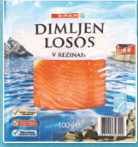 Dimljen losos 100 g SPAR - Akcija v trgovini Spar