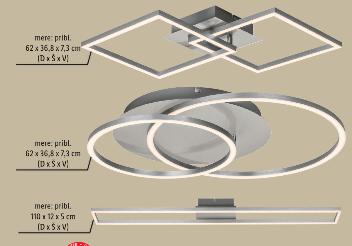 LIVARNO Stenska/stropna LED-svetilka - Akcija v trgovini Lidl