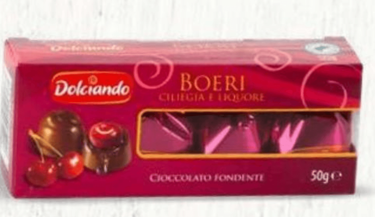 Čokoladni bonboni Boeri z višnjo 50 g, 4 KOSI Dolciando - Akcija v trgovini Eurospin