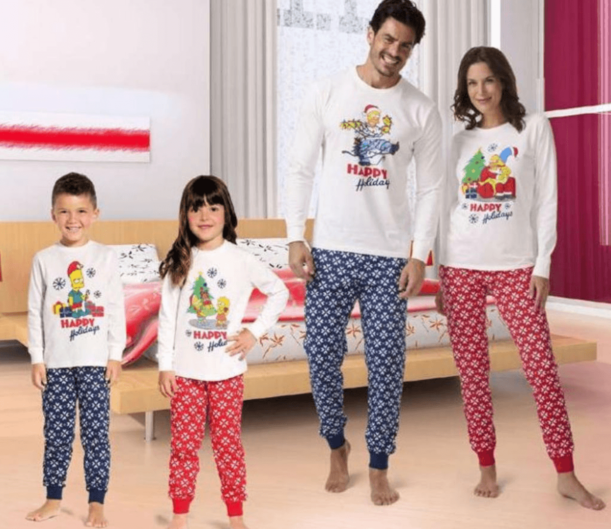 Pižama za odrasle/otroke Grinch/Simpson - Akcija v trgovini Eurospin