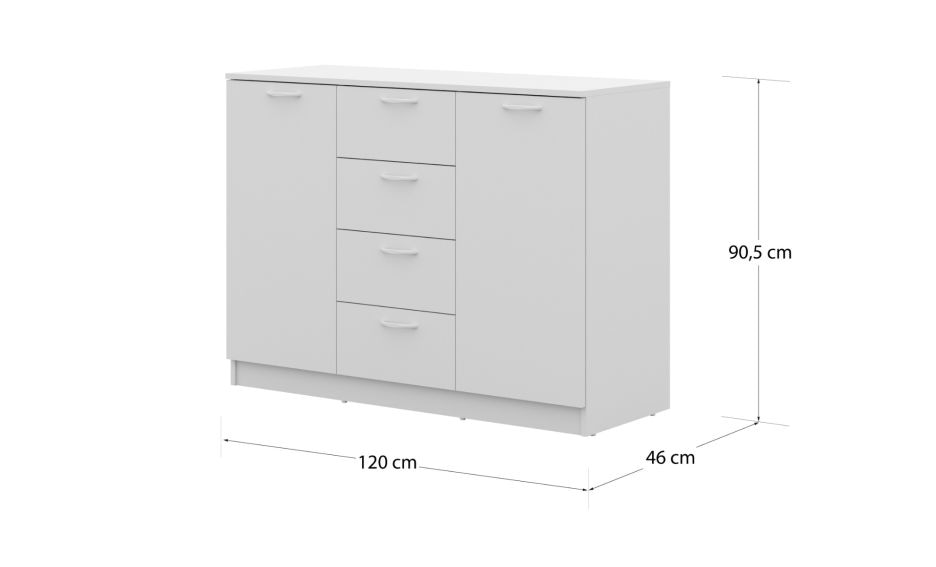 PAOLA komoda 120 x 46 x 90 cm - Akcija v trgovini Prima