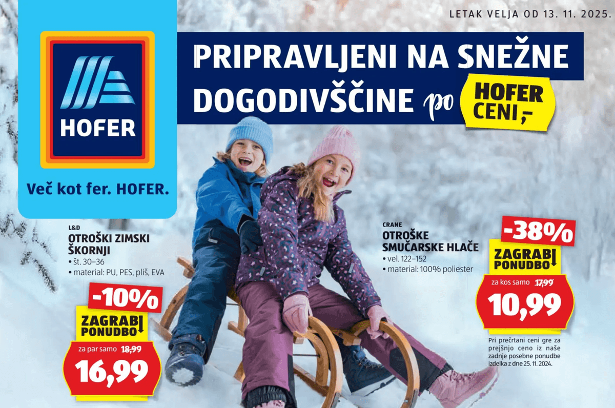 Hofer katalog Več kot fer od 13.11. do 22.11.2025