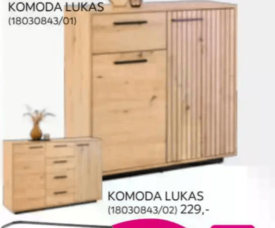 Komoda Lukas Akcija v trgovini Mömax
