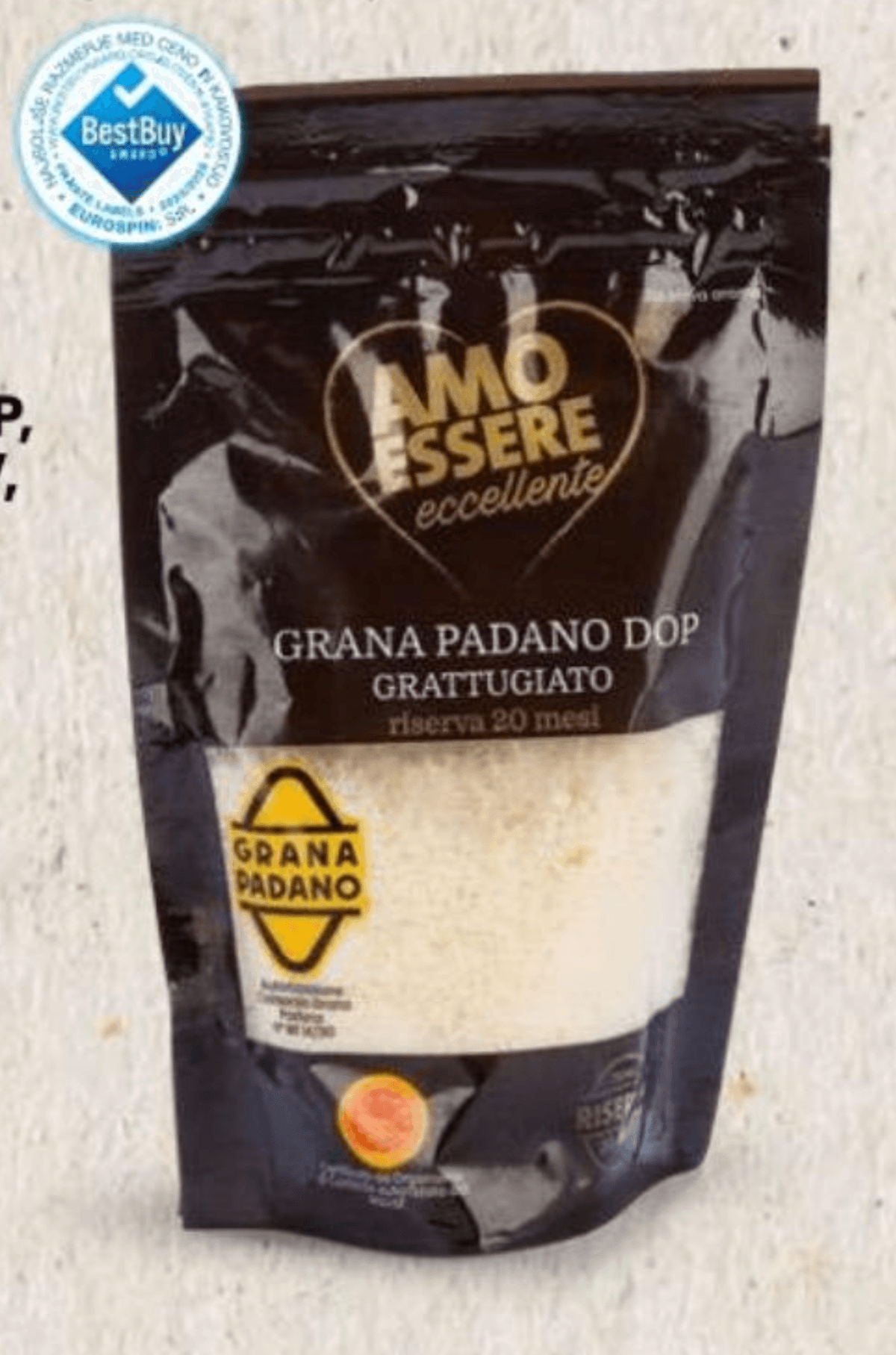 Amo Essere Grana Padano DOP Grattugiato 80 g - Akcija v trgovini Eurospin