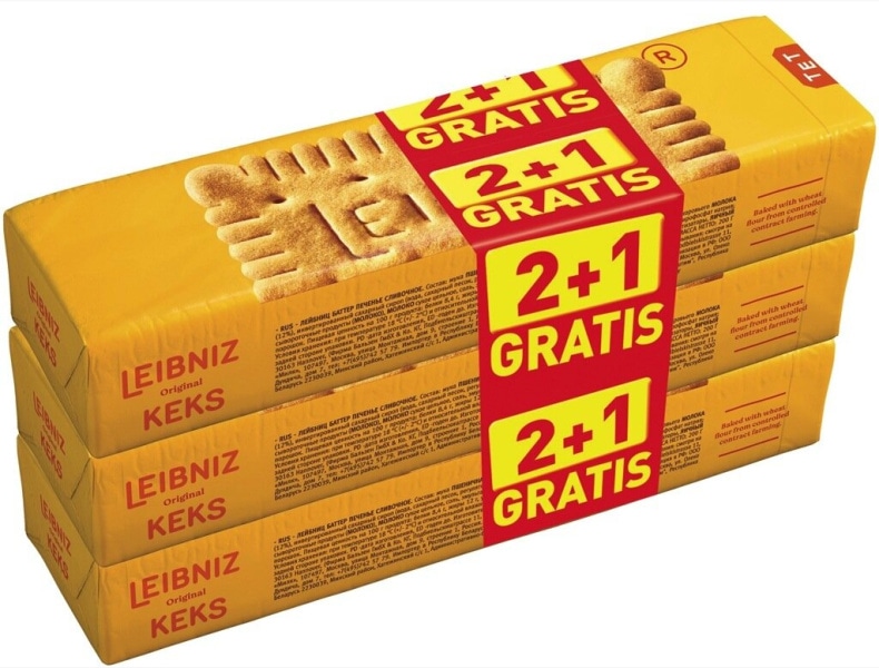 Masleni keksi Leibniz 200 g ali 230 g - Akcija v trgovini E.Leclerc