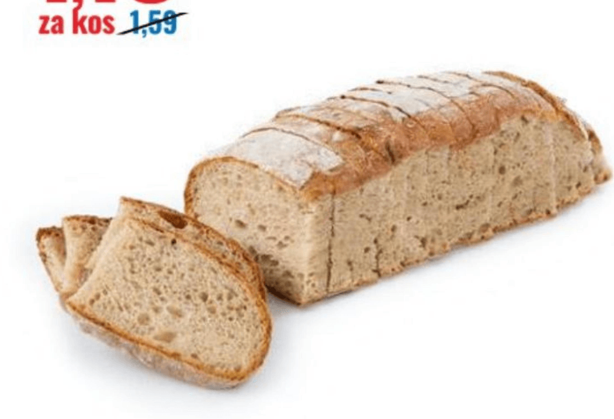 Polbeli hlebec 500 g - Akcija v trgovini Eurospin