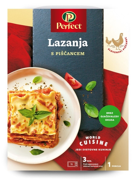 Piščančja lazanja / Piščančji zrezek in riž v gobovi omaki 370 g / 330 g Perutnina Ptuj - Akcija v trgovini Mercator