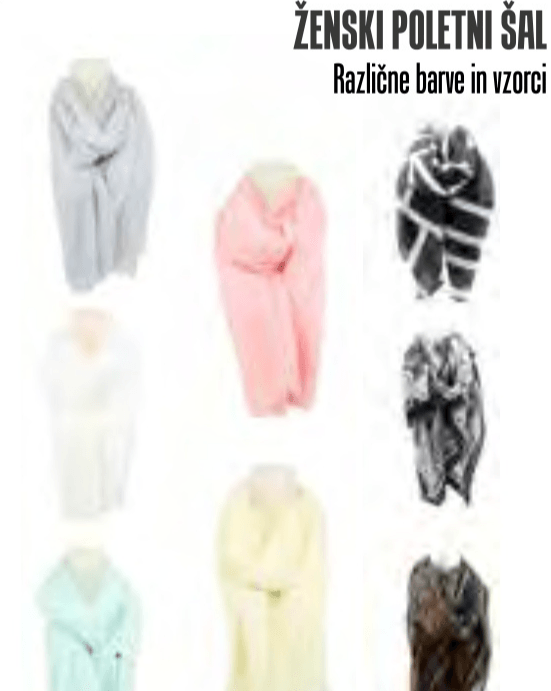 Ženski poletni šal - Akcija v trgovini Jager