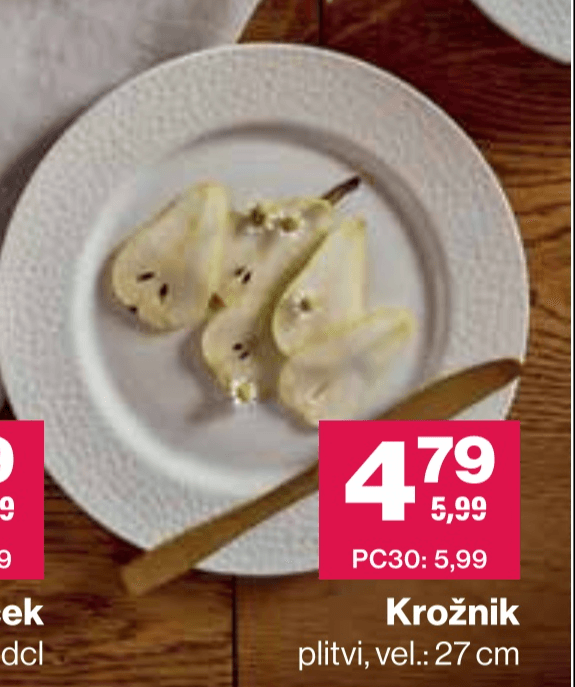 Krožnik plitvi - Akcija v trgovini Mercator