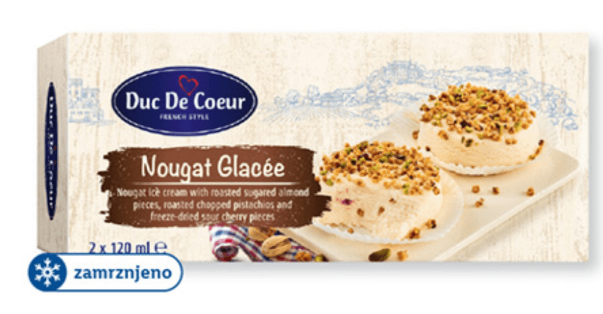 Duc De Coeur Sladoledni desert 2 x 120 ml - Akcija v trgovini Lidl