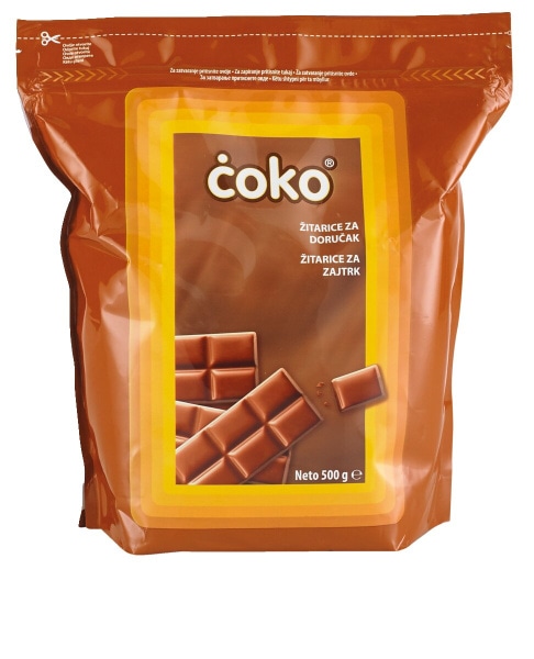 Čoko žitarice za zajtrk 500 g - Akcija v trgovini Tuš