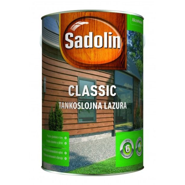 Tankoslojni premaz Sadolin Classic 1 Brezbarven 0,75L - Akcija v trgovini Merkur