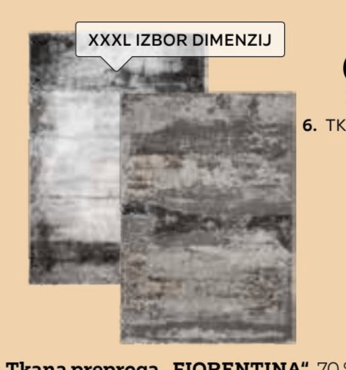 Tkana preproga Fiorentina 133 X 190 cm - Akcija v trgovini Lesnina