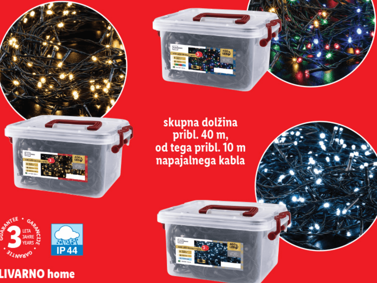 LIVARNO home LED-svetlobna veriga - Akcija v trgovini Lidl