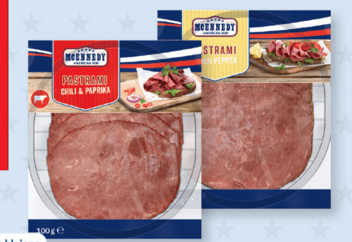 MCENNEDY Pastrami 100 g - Akcija v trgovini Lidl