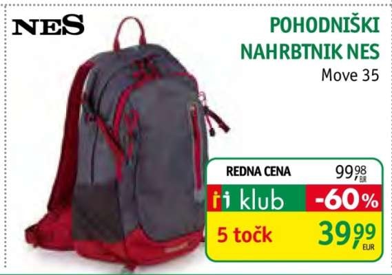 Pohodniški nahrbtnik NES Move 35 - Akcija u trgovini Jager
