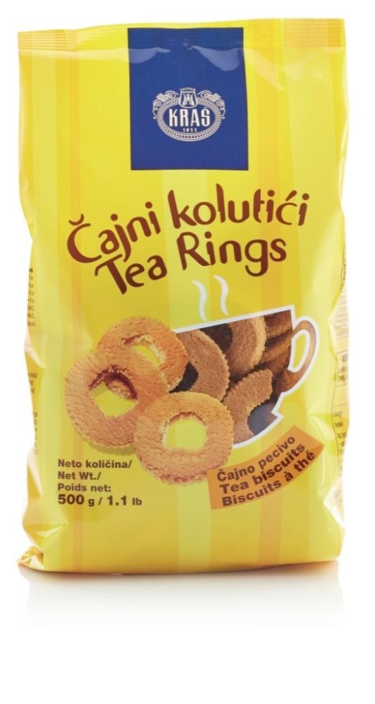 Keksi Kraš čajni obročki 500 g - Akcija v trgovini Mercator