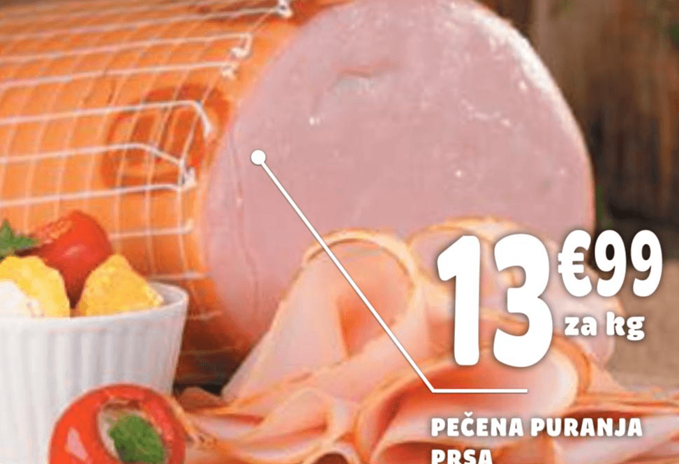 Pečena puranja prsa - Akcija v trgovini E.Leclerc