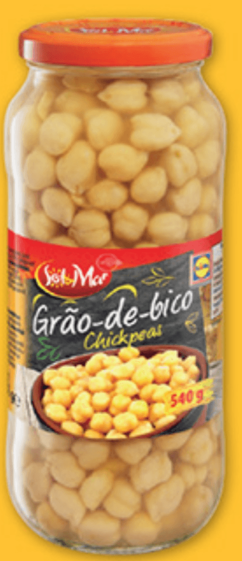 SOL&MAR Kuhana čičerika 540 g - Akcija v trgovini Lidl