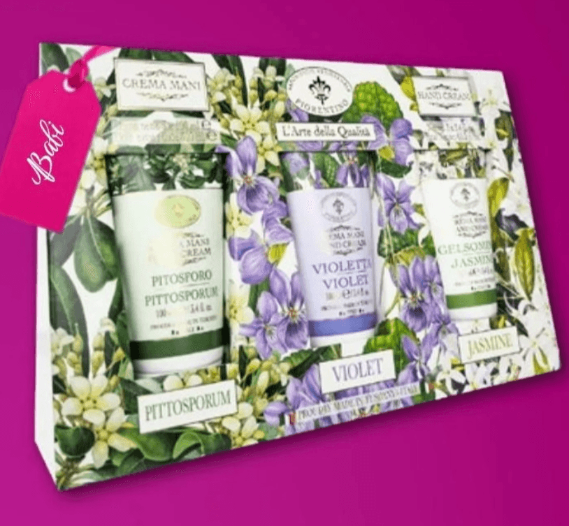 Fiorentino set krem za roke pitospora, vijolica in jasmin 3x 100 ml - Akcija v trgovini Regal Shop