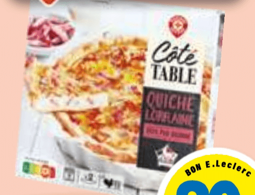 Lotarinška pita Côte Table 400 g - Akcija v trgovini E.Leclerc
